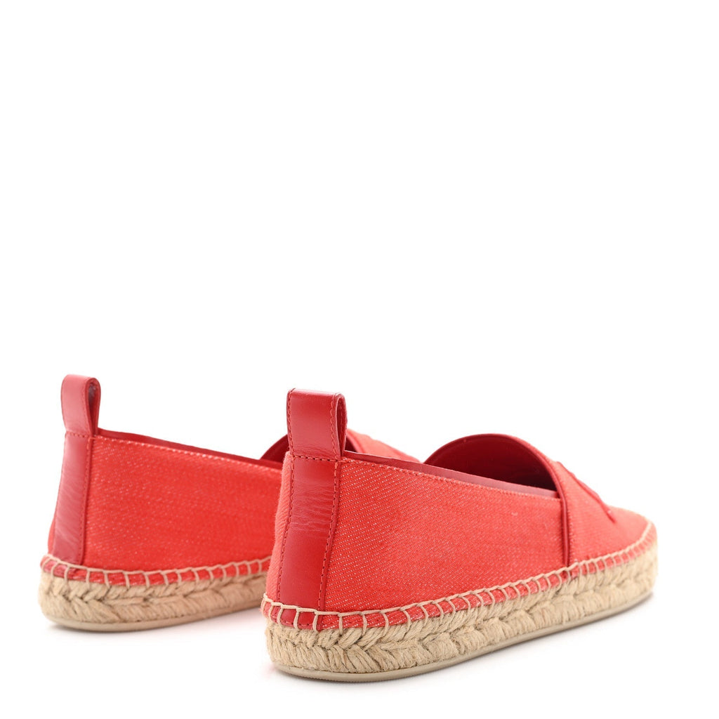 CANVAS WATERFALL ESPADRILLE ROUGE