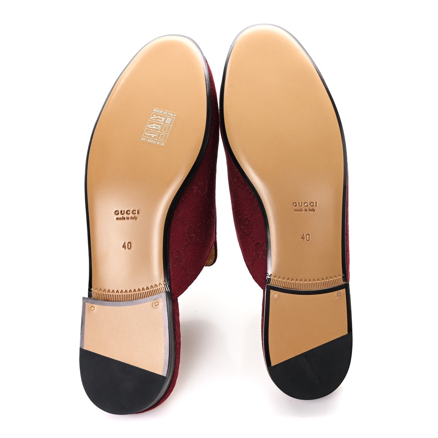 NEW CANVAS GG MONOGRAM MALAGA KID WOMENS PRINCETOWN SLIPPERS ROSSO ANCORA