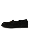 SUEDE CALFSKIN CC LOAFERS BLACK