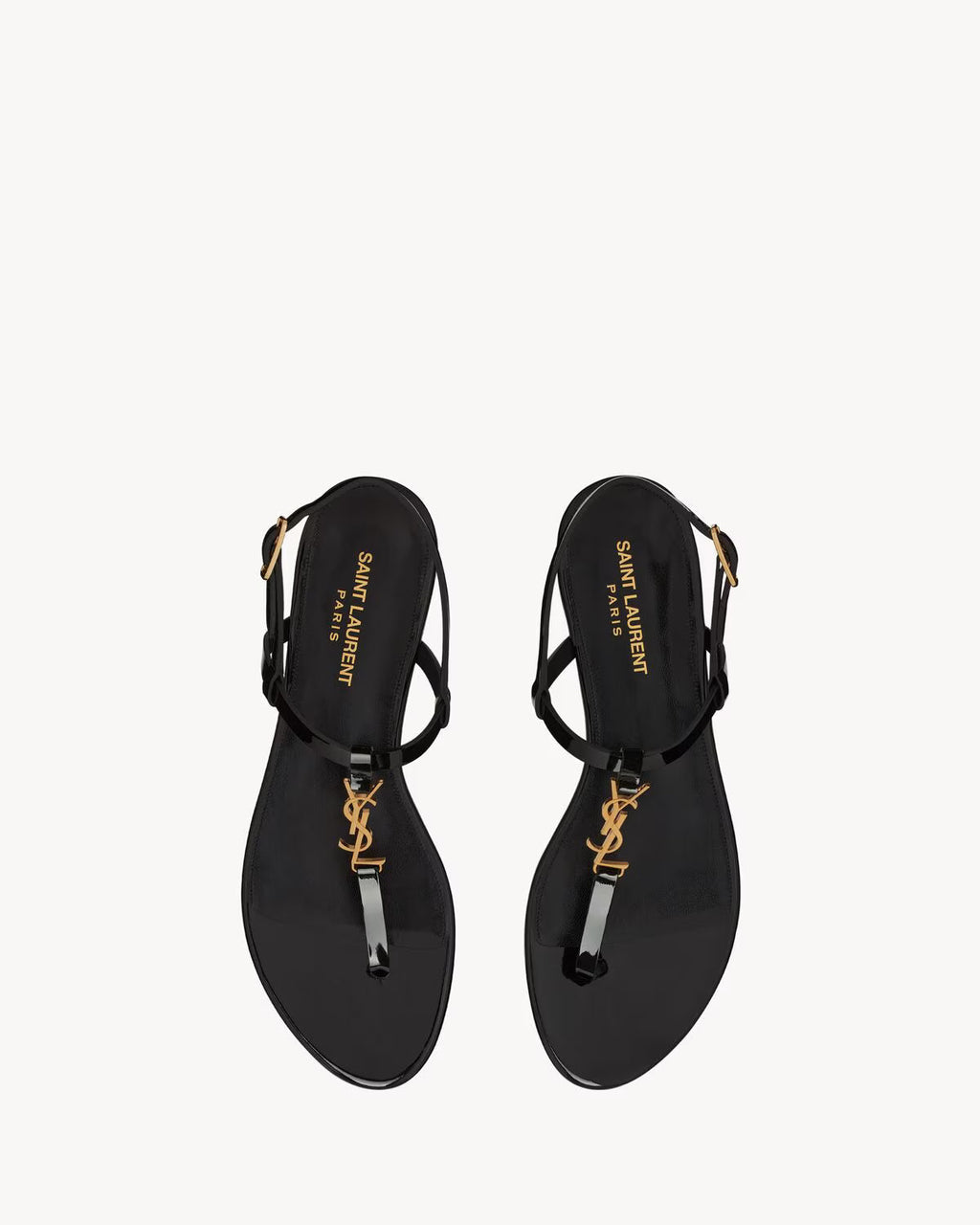 YSL CASSANDRA SANDALS IN PATENT LEATHER