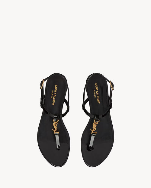 YSL CASSANDRA SANDALS IN PATENT LEATHER