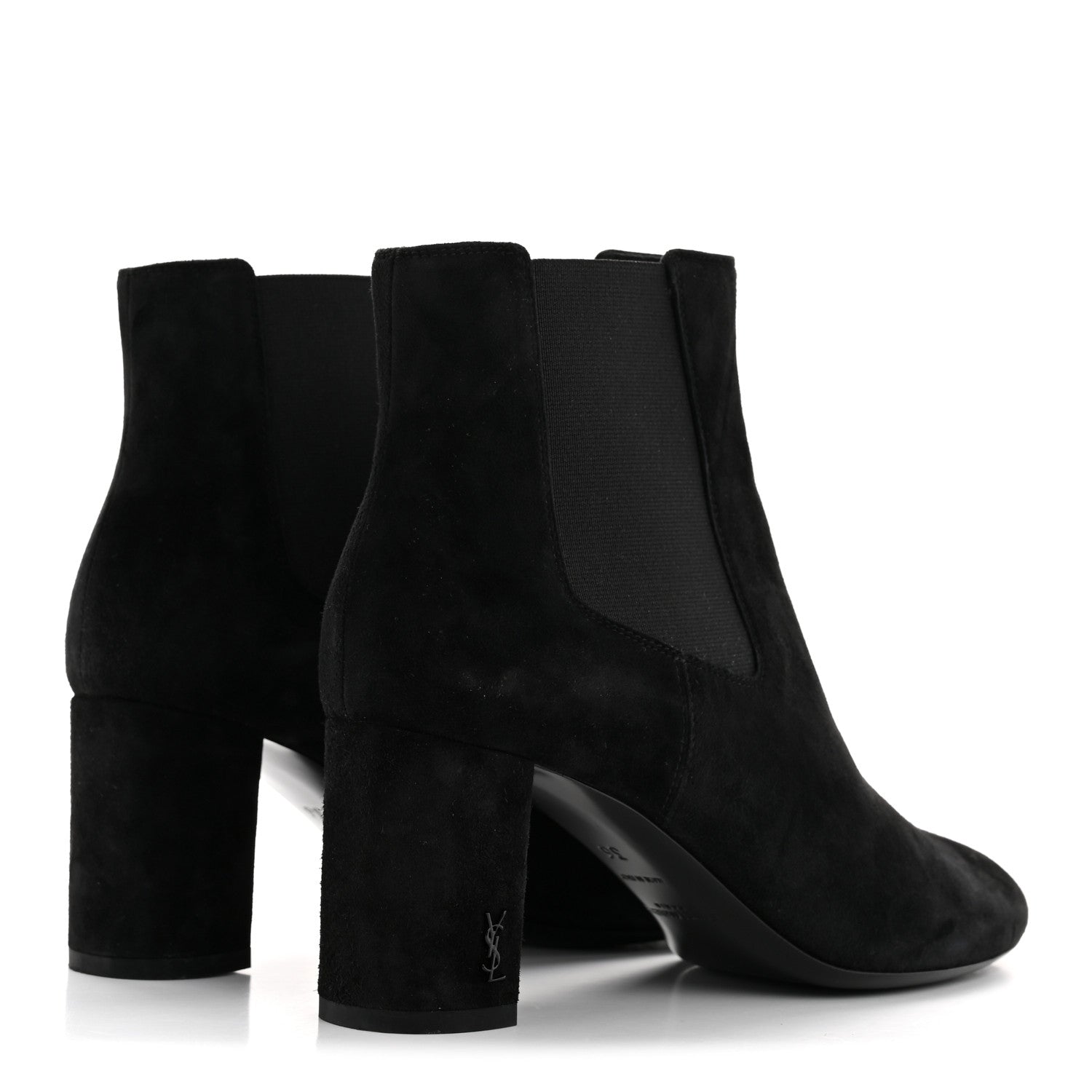 SUEDE LOULOU PIN BOOTIES BLACK