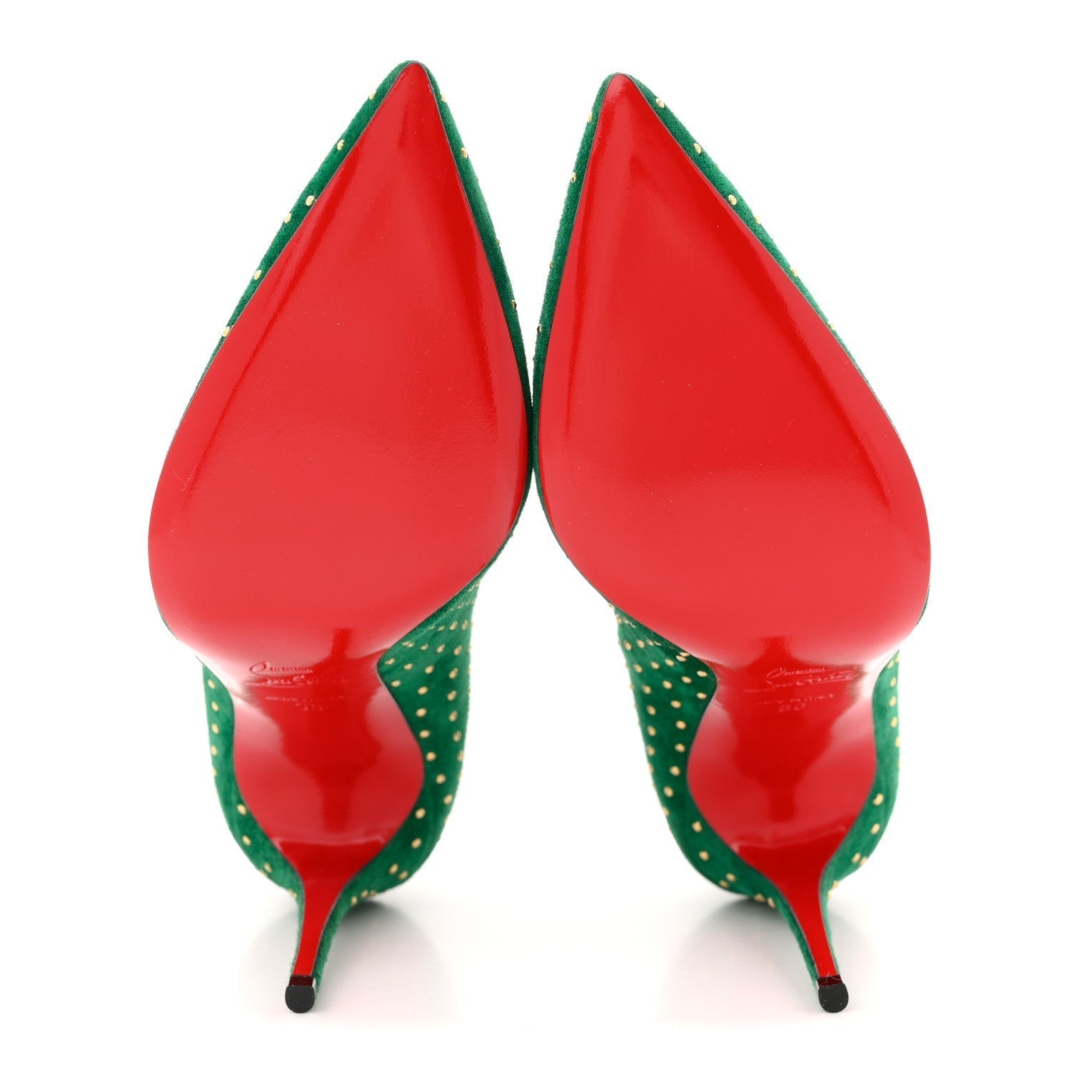 SUEDE PIGALLE FOLLIES PLUME 100 PUMPS CANOPEE ANTIQUE GOLD