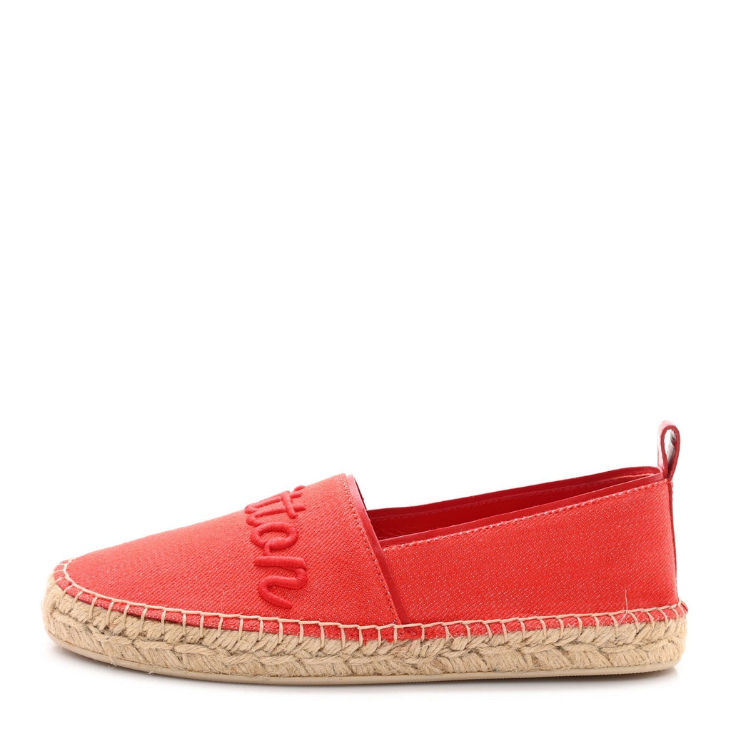 CANVAS WATERFALL ESPADRILLE ROUGE