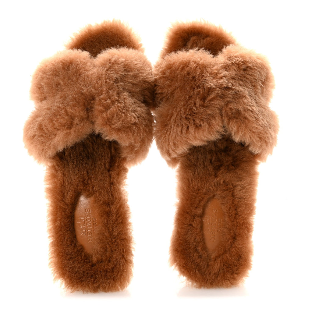 WOOLSKIN ORAN SANDALS NATUREL