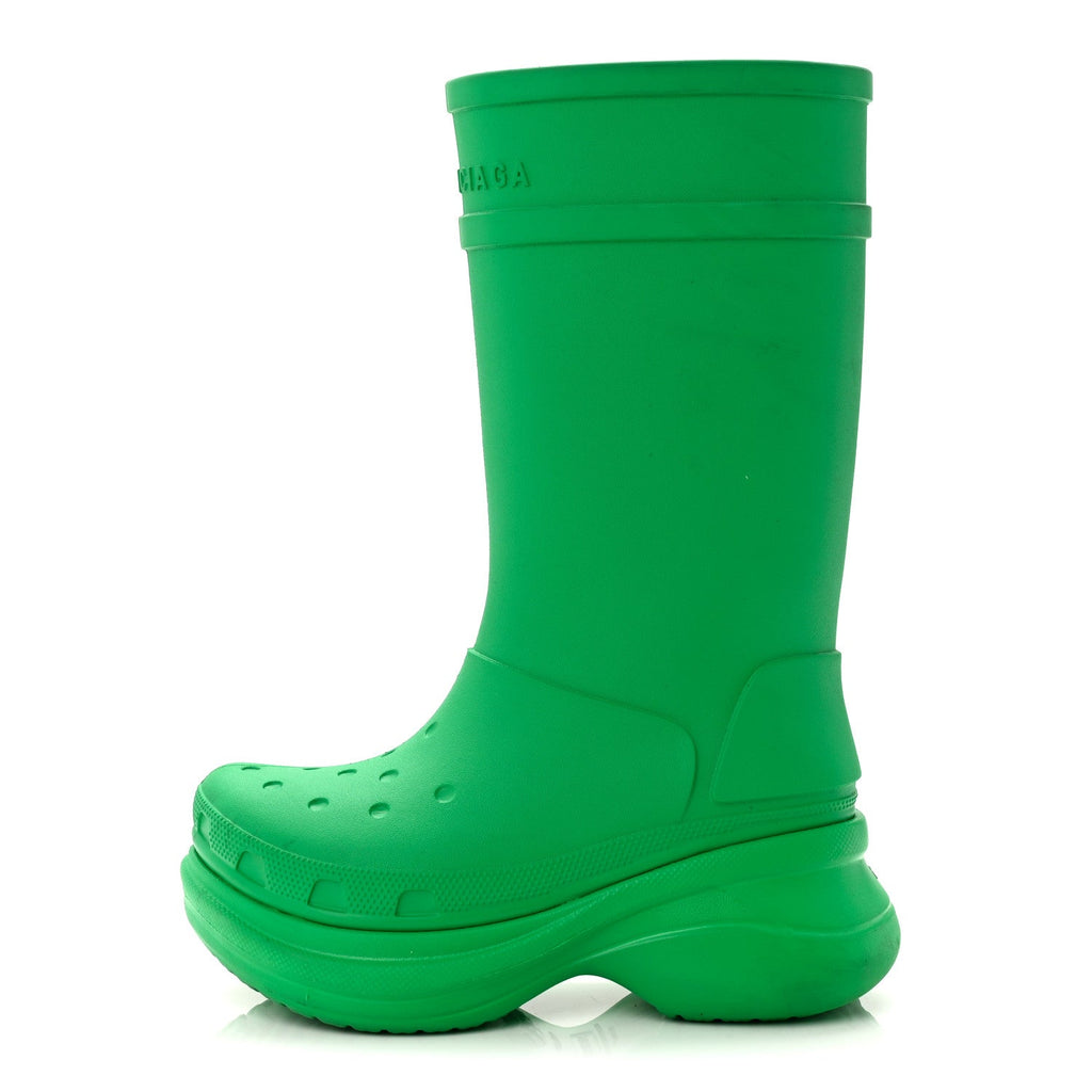 X CROCS RUBBER WOMENS RAIN BOOTS GRASS GREEN