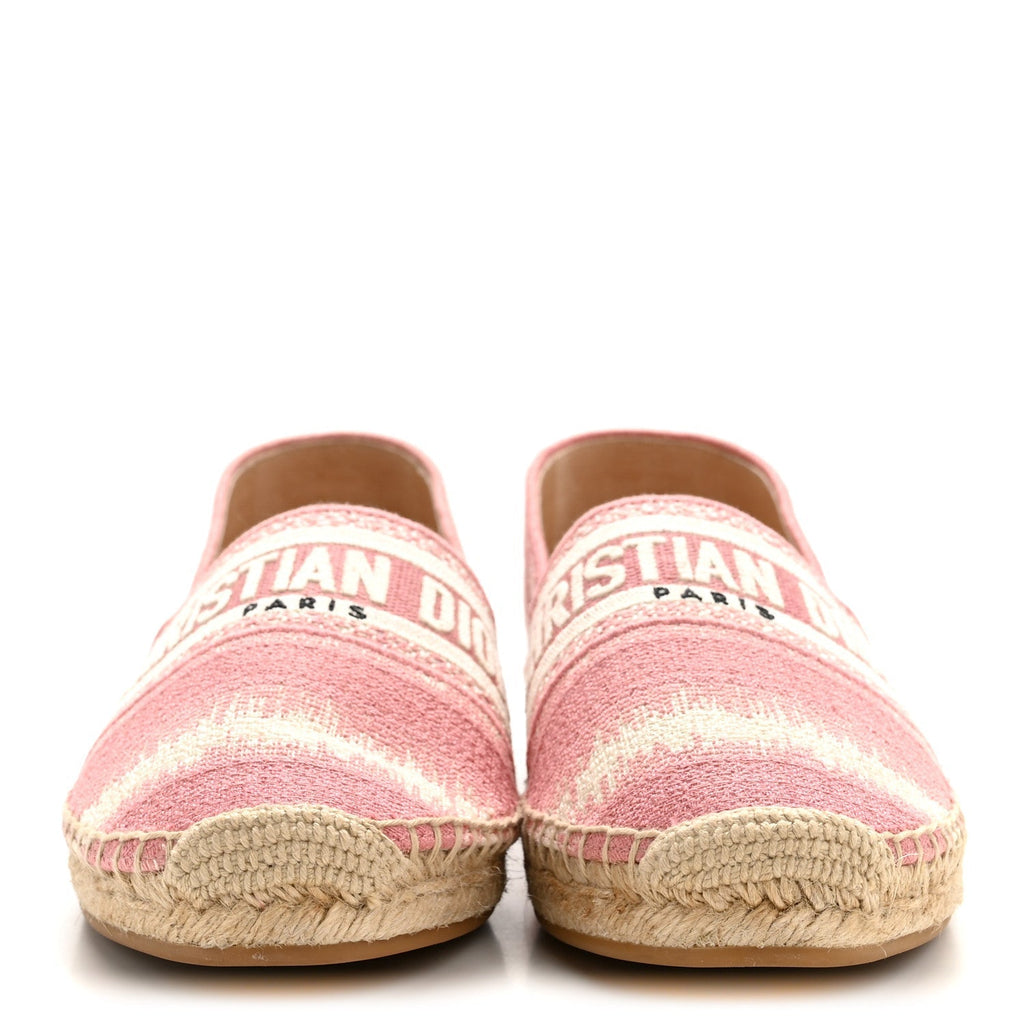 COTTON D-STRIPES EMBROIDERED GRANVILLE 15MM ESPADRILLES DEEP NUDE