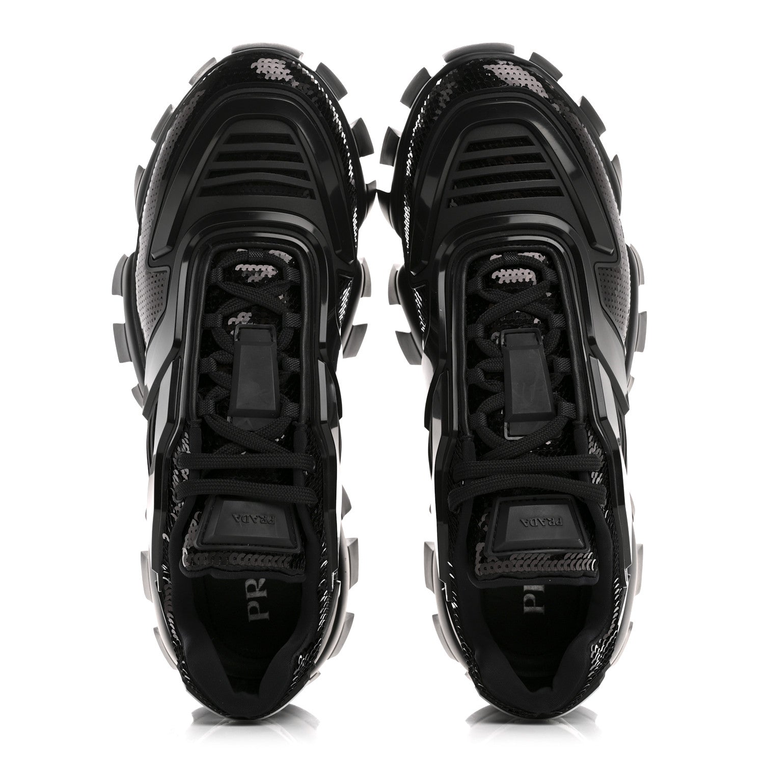 SEQUIN COTTON RUBBER MENS CLOUDBUST THUNDER SNEAKERS BLACK