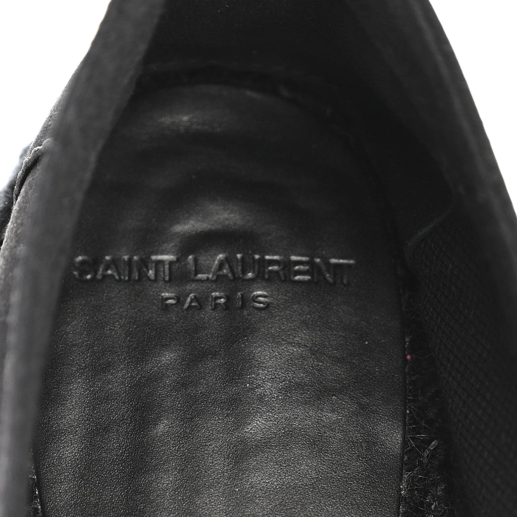 CREPE SATIN ELBA ESPADRILLES BLACK