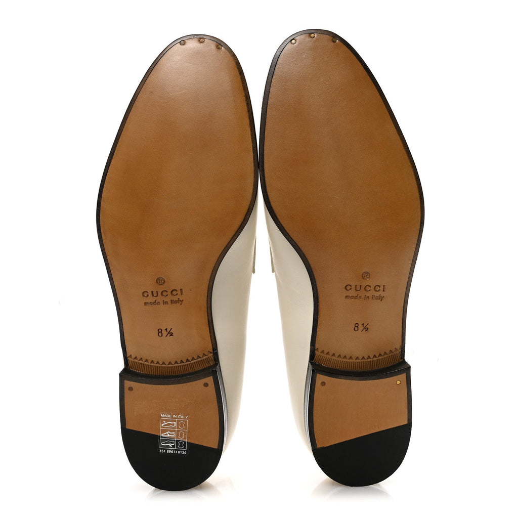 LAMBSKIN MENS INTERLOCKING G LOAFERS OFF WHITE