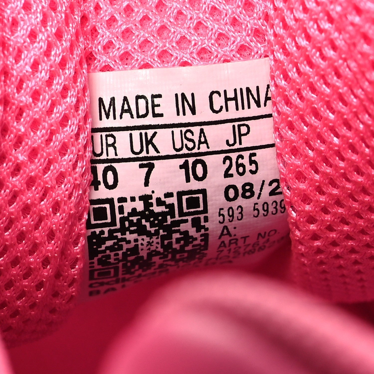 X ADIDAS FABRIC MESH WOMENS TRIPLE S SNEAKERS PINK