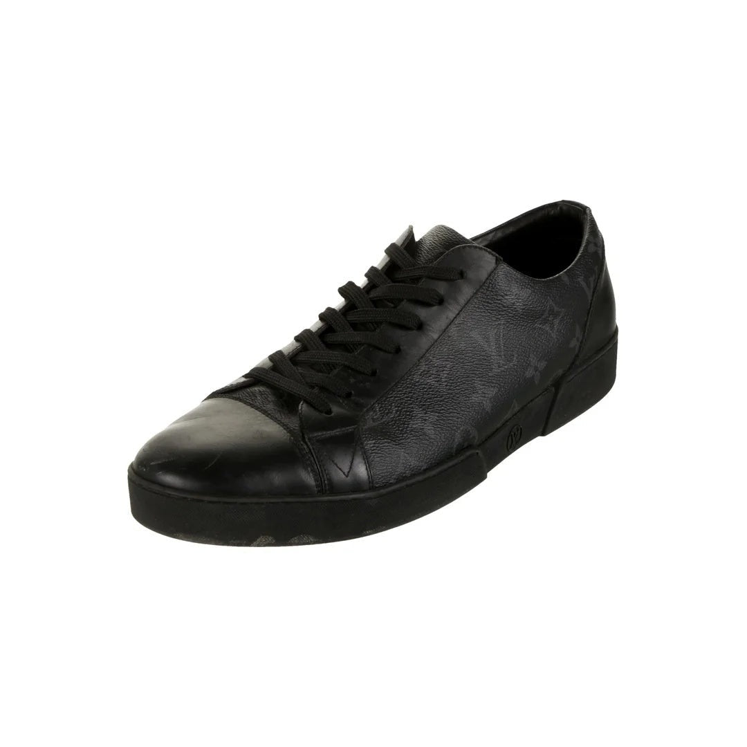 Louis Vuitton Monogram Calfskin Lous Sneakers - Black Monogram Eclipse