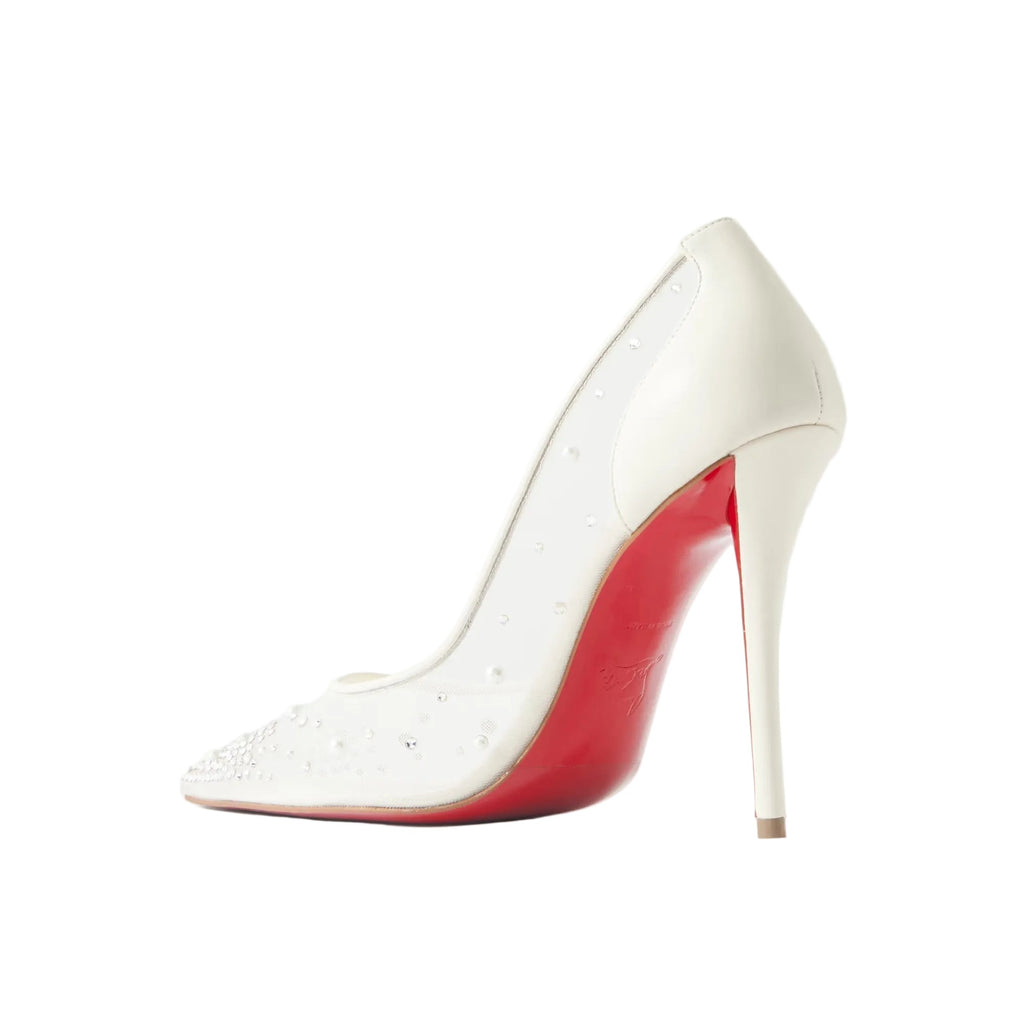 CHRISTIAN LOUBOUTIN MISS Z DEGRASTRASS PERLA WHITE