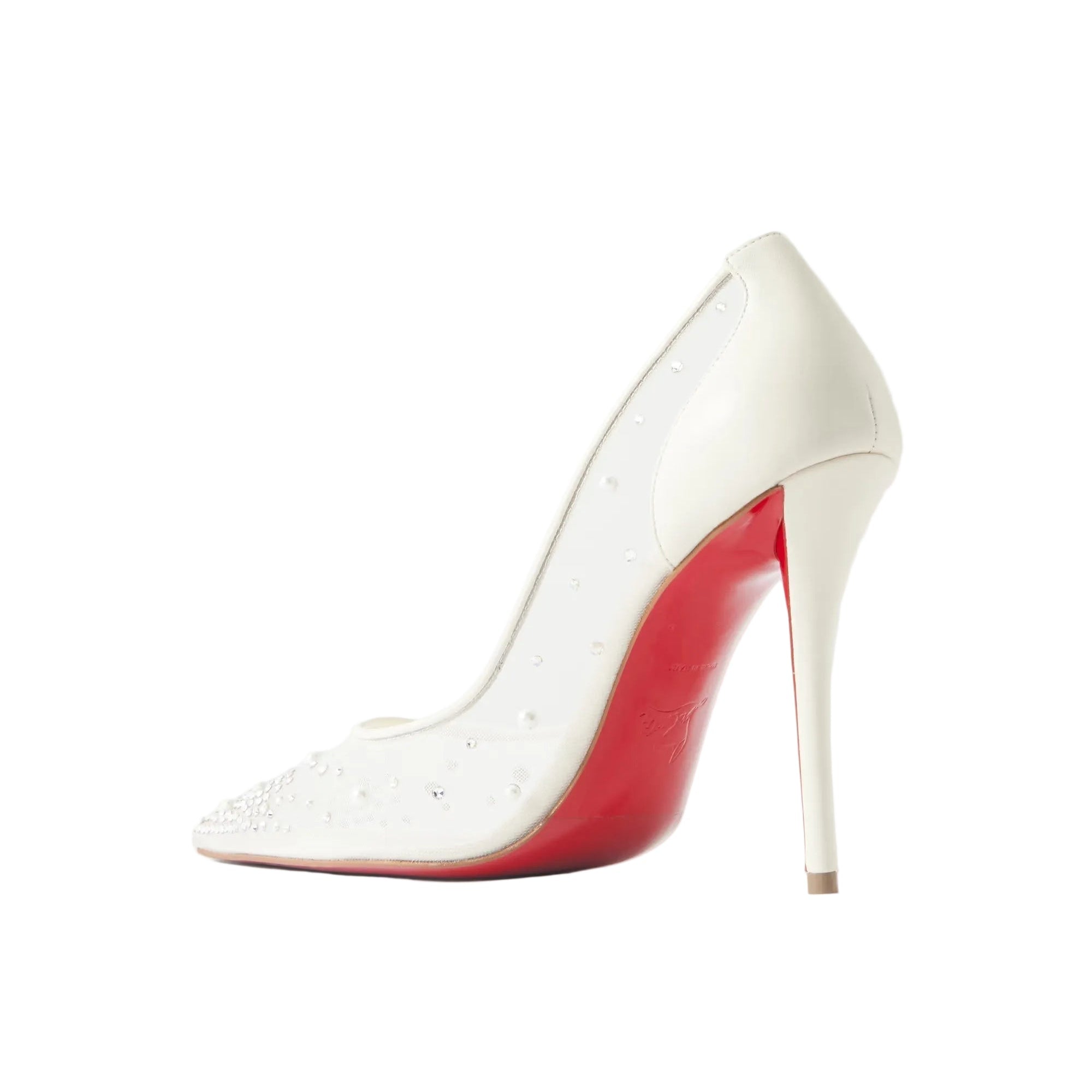 CHRISTIAN LOUBOUTIN MISS Z DEGRASTRASS PERLA WHITE