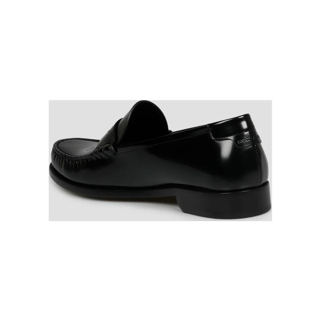 SAINT LAURENT CASSANDRE SANDALS BLACK