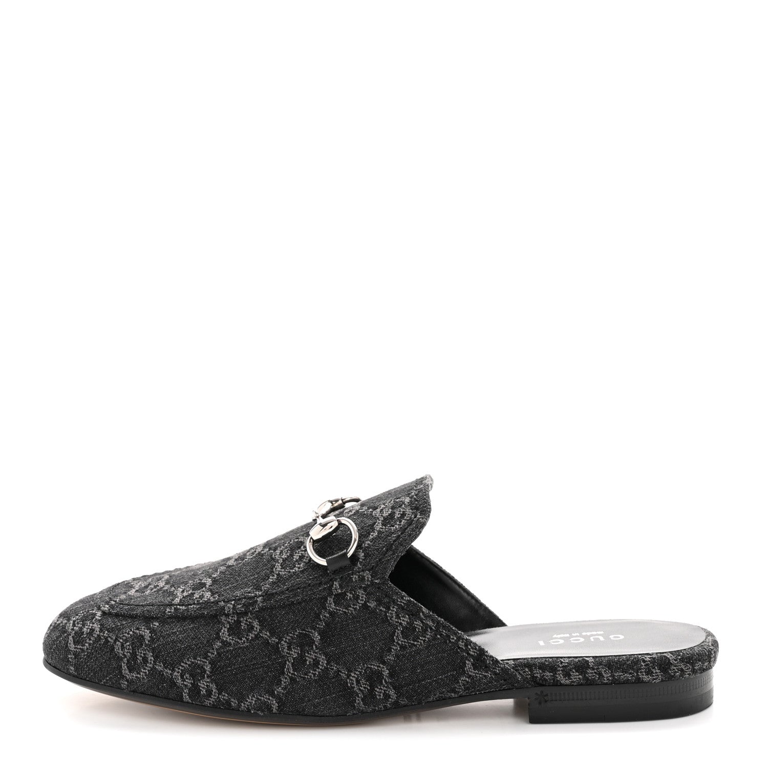 NEW DENIM GG MALAGA KID WOMENS PRINCETOWN SLIPPERS GREY BLACK