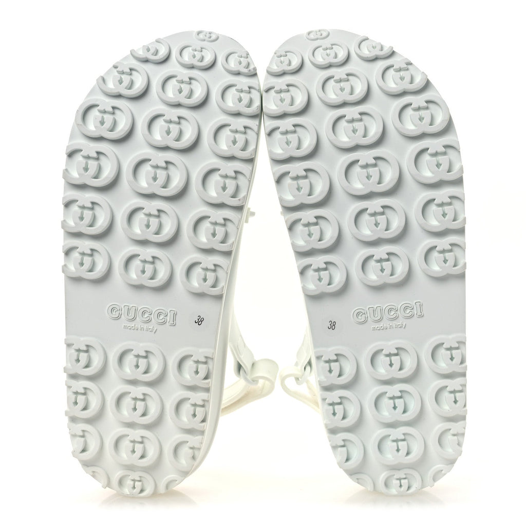 SOFT RUBBER HORSEBIT TOUCH WOMENS STRAPPED SANDALS GREAT WHITE