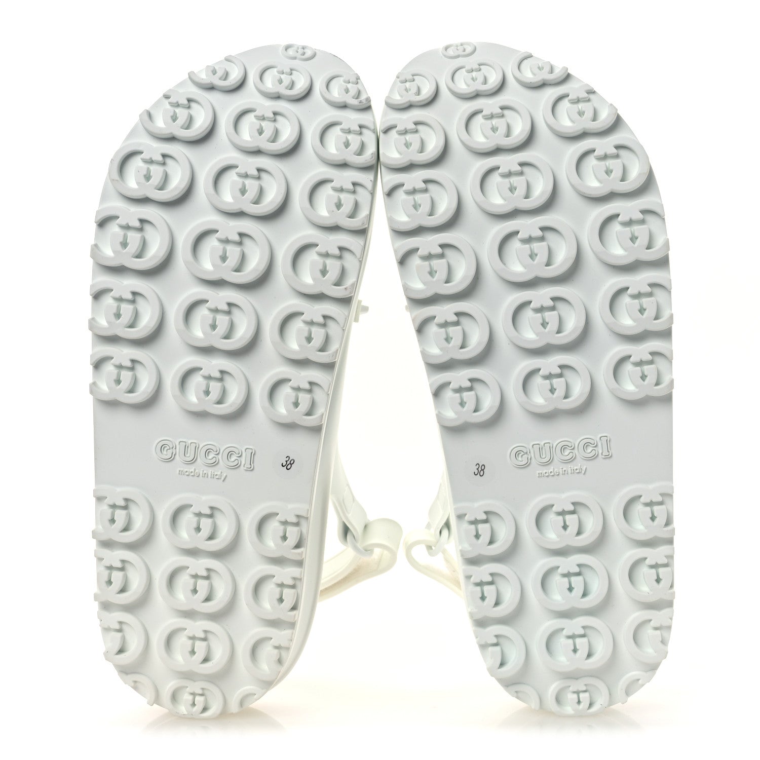 SOFT RUBBER HORSEBIT TOUCH WOMENS STRAPPED SANDALS GREAT WHITE