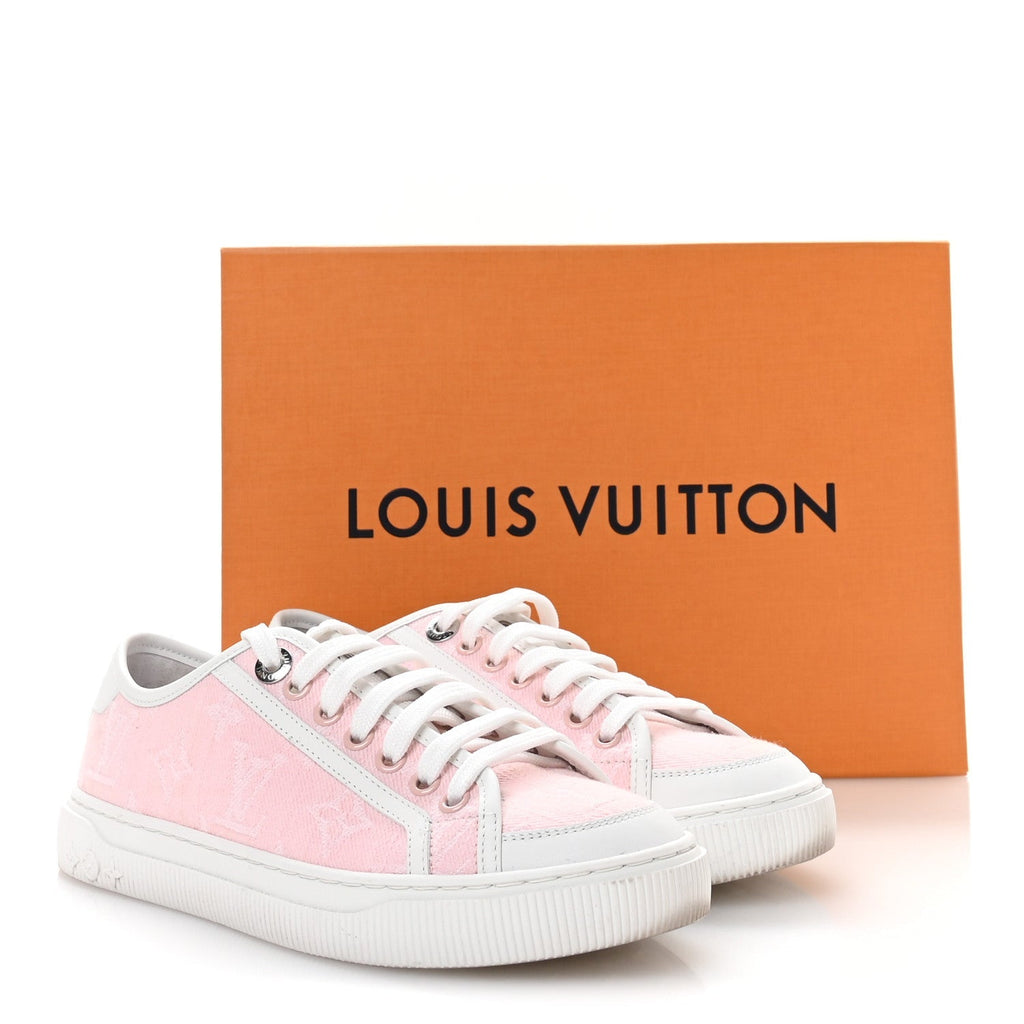 DENIM MONOGRAM LAGOON SNEAKERS PINK