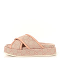 MONOGRAM GG CALFSKIN ANGELINA PLATFORM 55MM SLIDE SANDALS LIGHT PINK