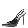 VERNICE 100 SLINGBACK LUNA PUMPS BLACK