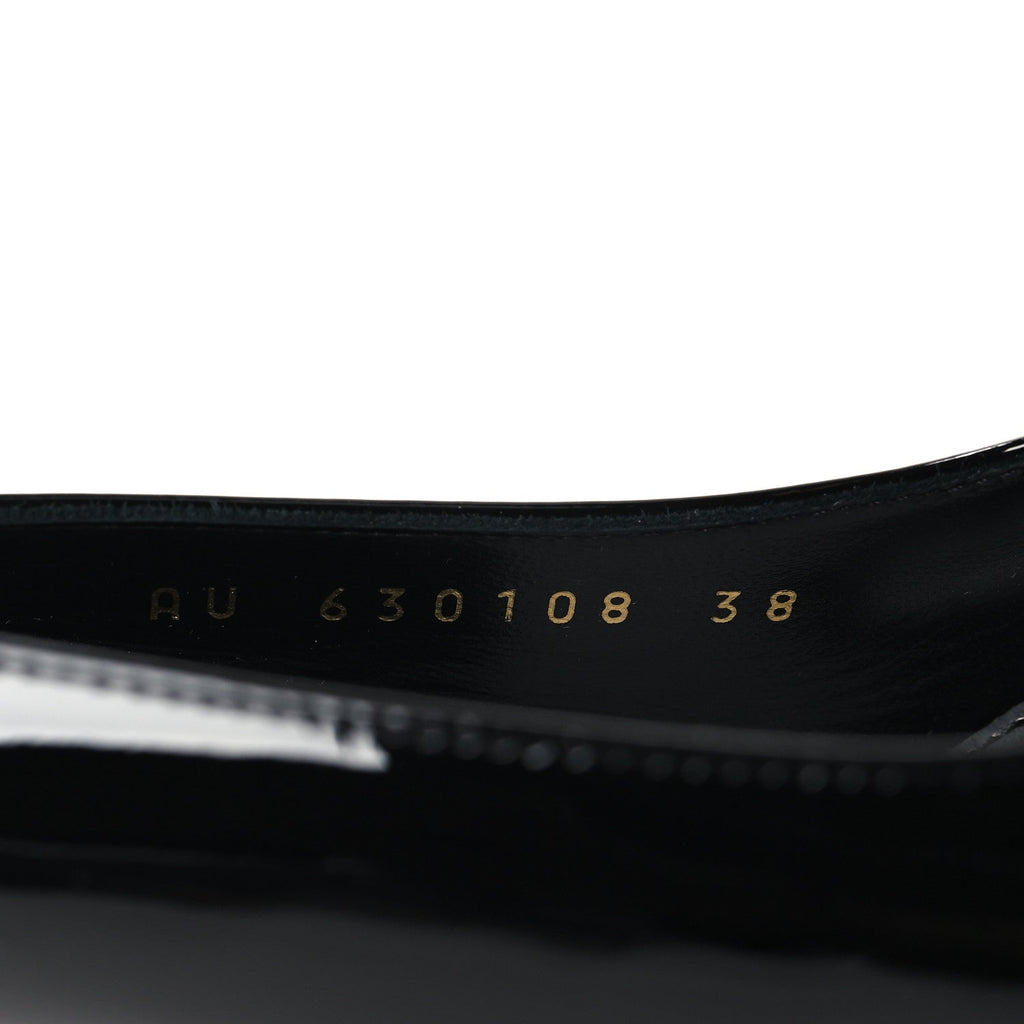 PATENT OPYUM 110 SLINGBACK PUMPS BLACK