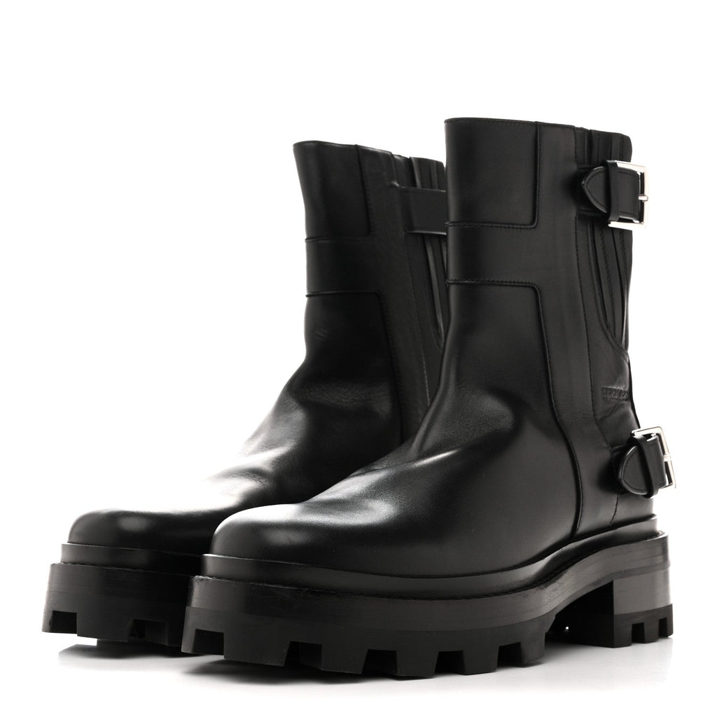 CALFSKIN JAIME ANKLE BOOTS BLACK