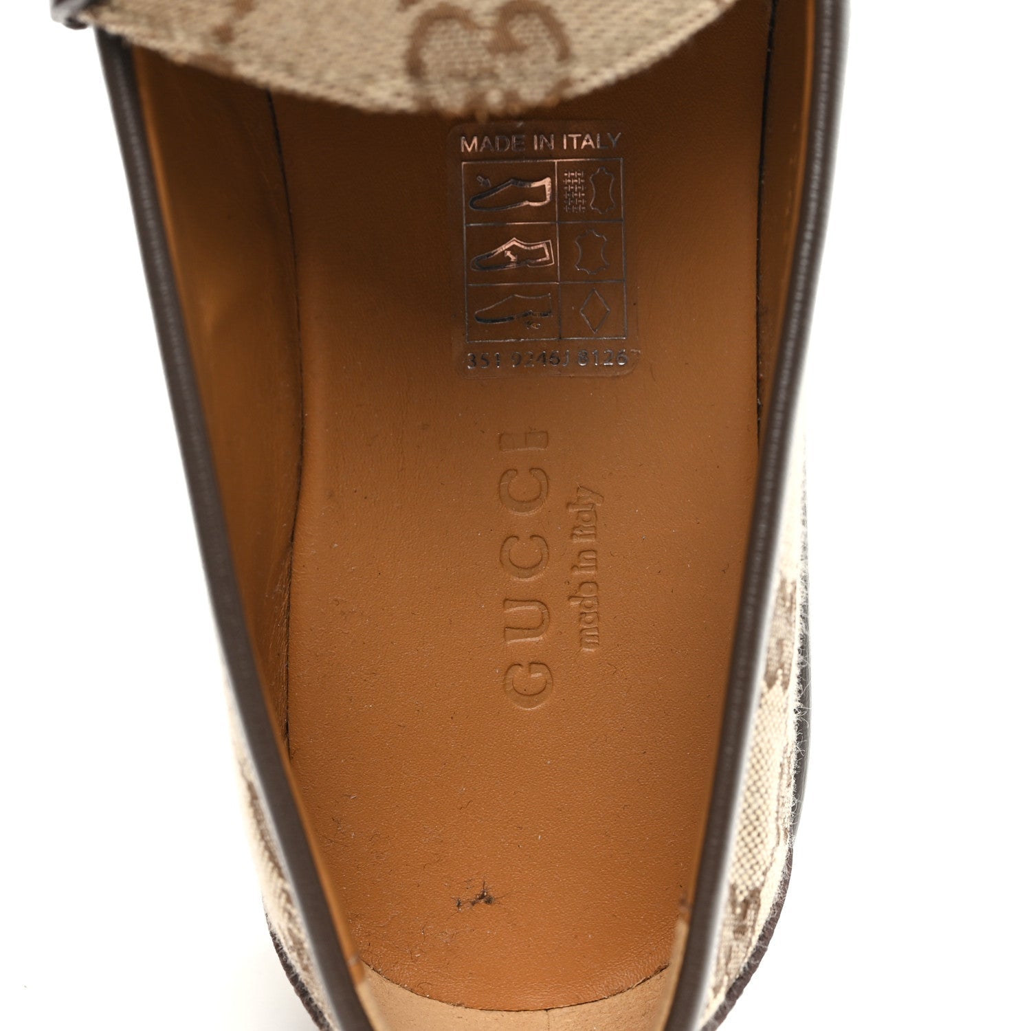 MONOGRAM HORSEBIT CALFSKIN WOMENS HORSEBIT WEDGE PLATFORM LOAFERS BEIGE EBONY