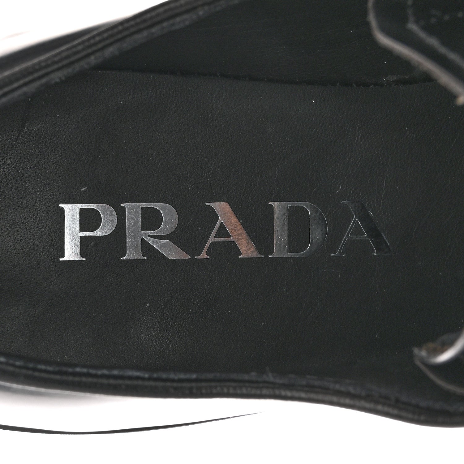 SPAZZOLATO ROIS MONOLITH 55MM DERBY LOAFERS BLACK WHITE