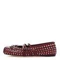 NAPPA CARMAQUE STUDDED HORSEBIT BALLET FLATS ROSSO ANCORA