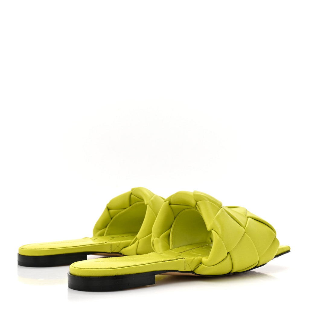 NAPPA MAXI INTRECCIATO LIDO FLAT SANDALS KIWI