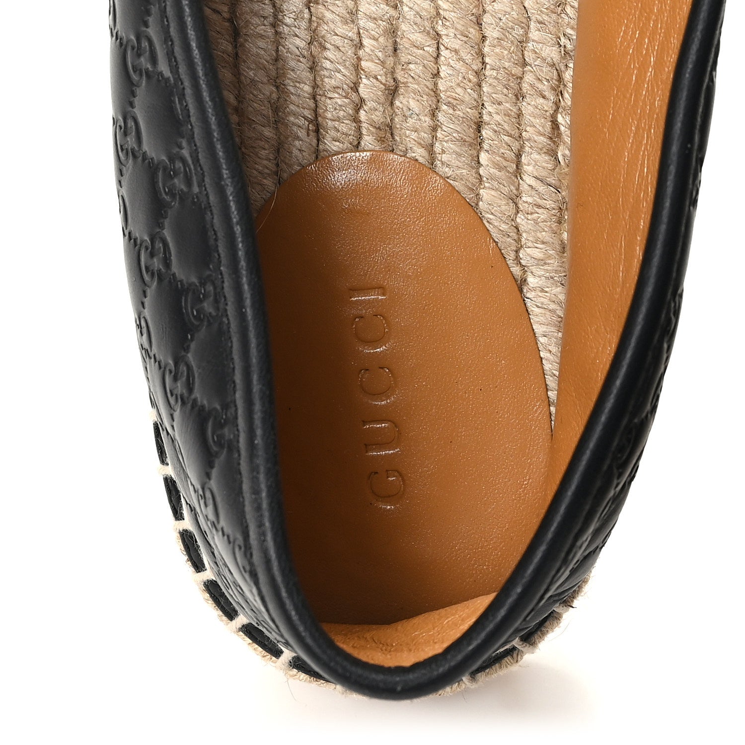 MICROGUCCISSIMA SIGNATURE ESPADRILLES BLACK
