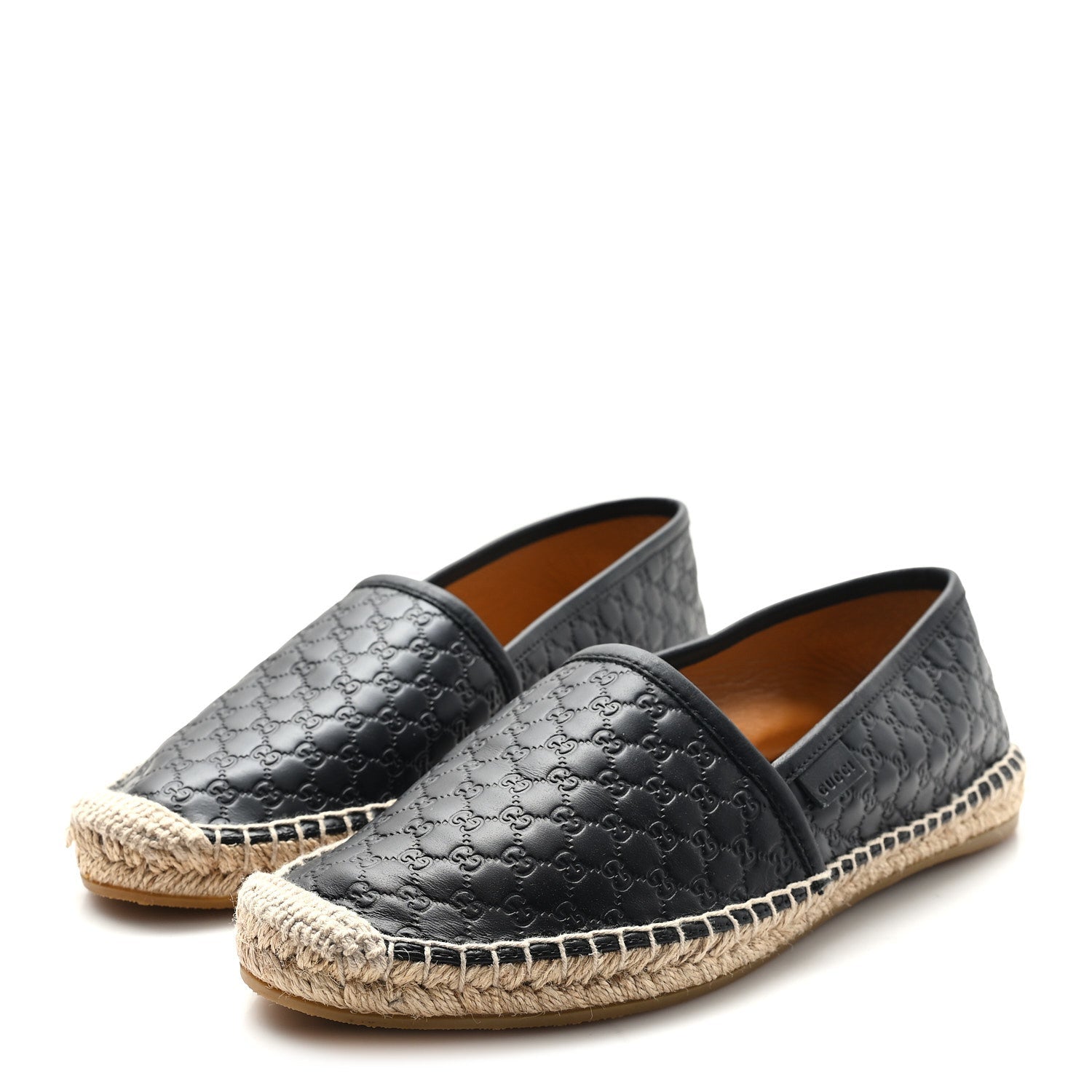 MICROGUCCISSIMA SIGNATURE ESPADRILLES BLACK
