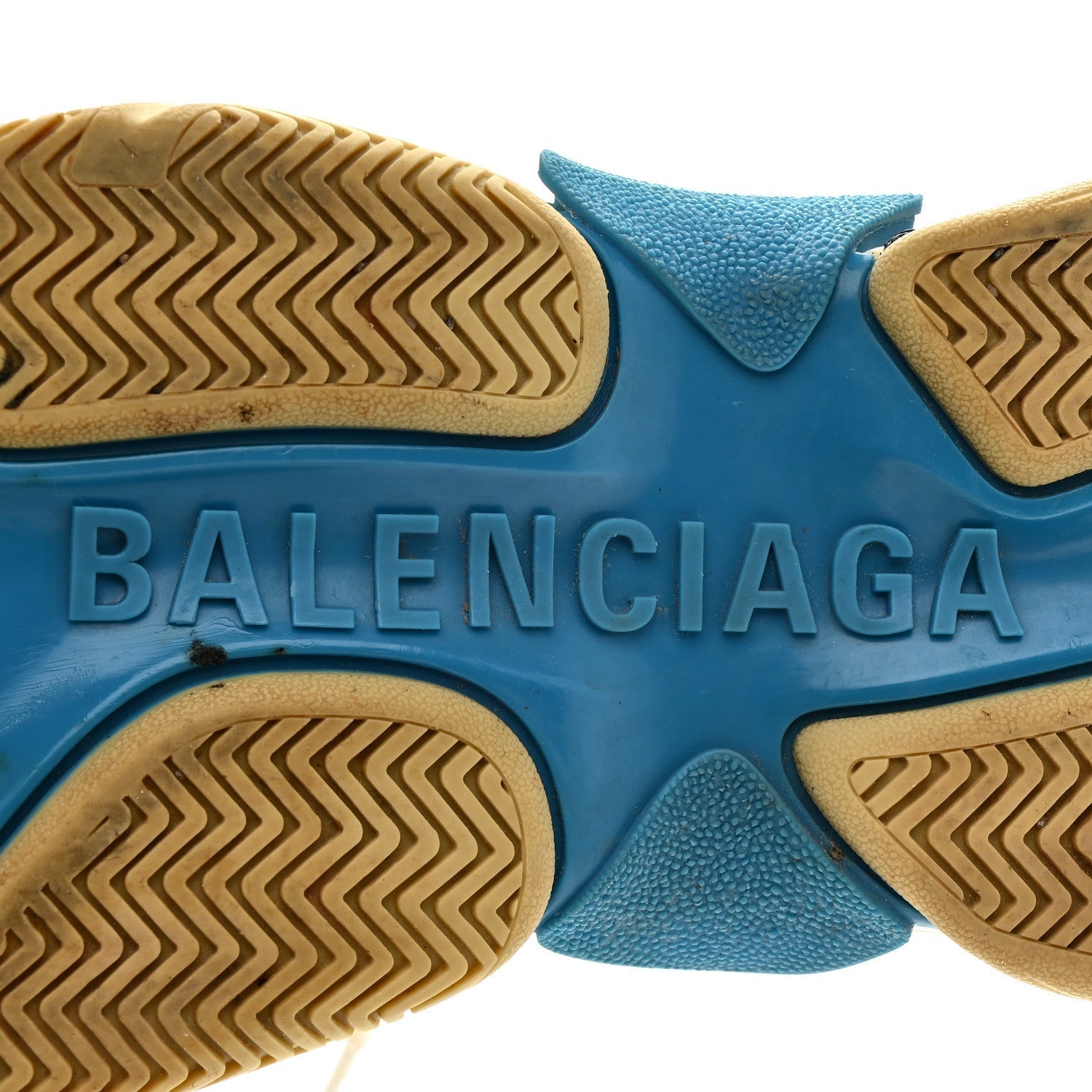 NYLON SUEDE WOMENS TRIPLE S 2.0 SNEAKERS BLUE MULTICOLOR