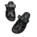Hermès Hermes Calfskin Chypre Sandal - Black with Stars