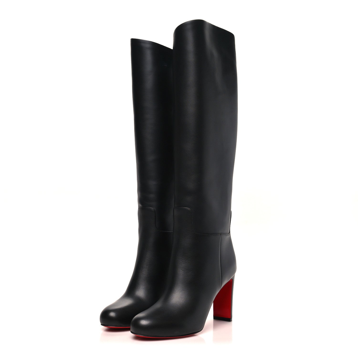 CALFSKIN LOO BOTTA 85 KNEE HIGH BOOTS BLACK