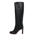 CALFSKIN LOO BOTTA 85 KNEE HIGH BOOTS BLACK
