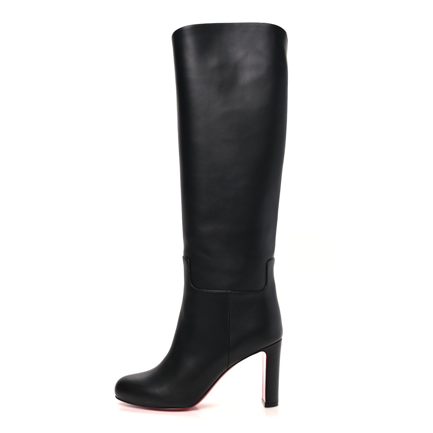 CALFSKIN LOO BOTTA 85 KNEE HIGH BOOTS BLACK