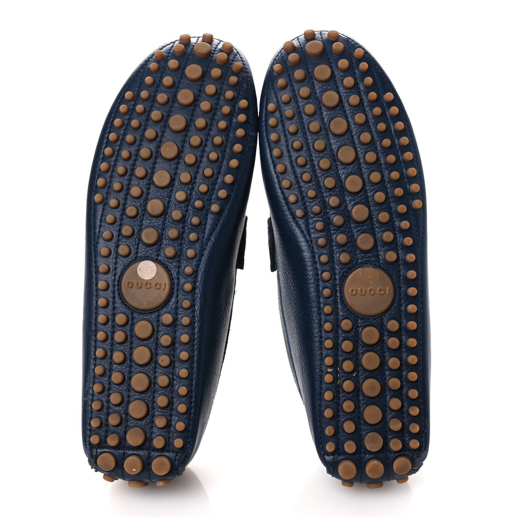 ROAD CALFSKIN WEB MENS HORSEBIT DRIVER LOAFERS MARITIME