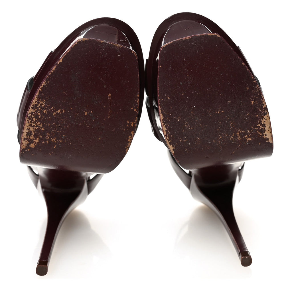 PATENT TRIBUTE 105 PLATFORM SANDALS BAROLO