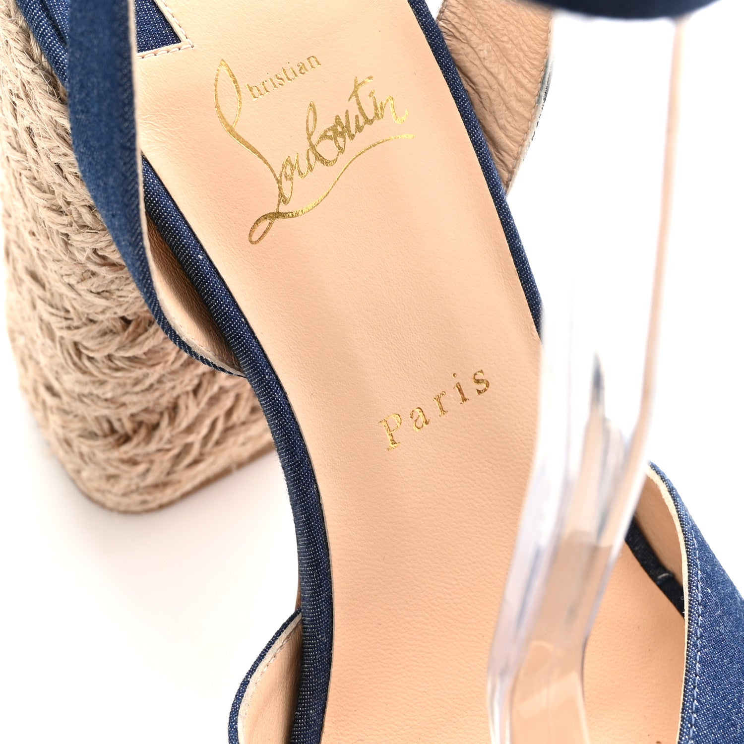 DENIM MARIZA 130 ESPADRILLE SANDALS BLUE NATURAL