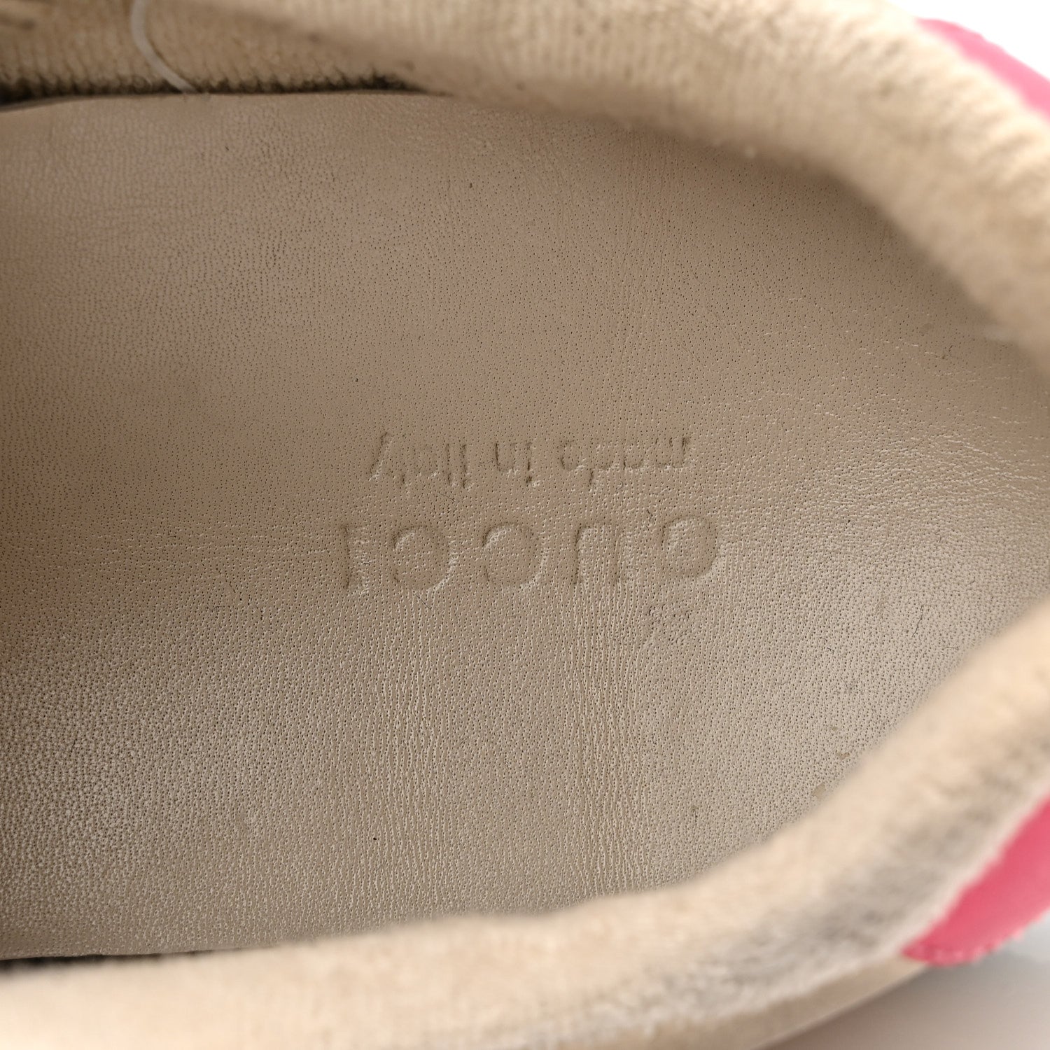 GG MONOGRAM NUBUCK WEB WOMENS SCREENER SNEAKERS NEW SAND DUSTY MILK PINK