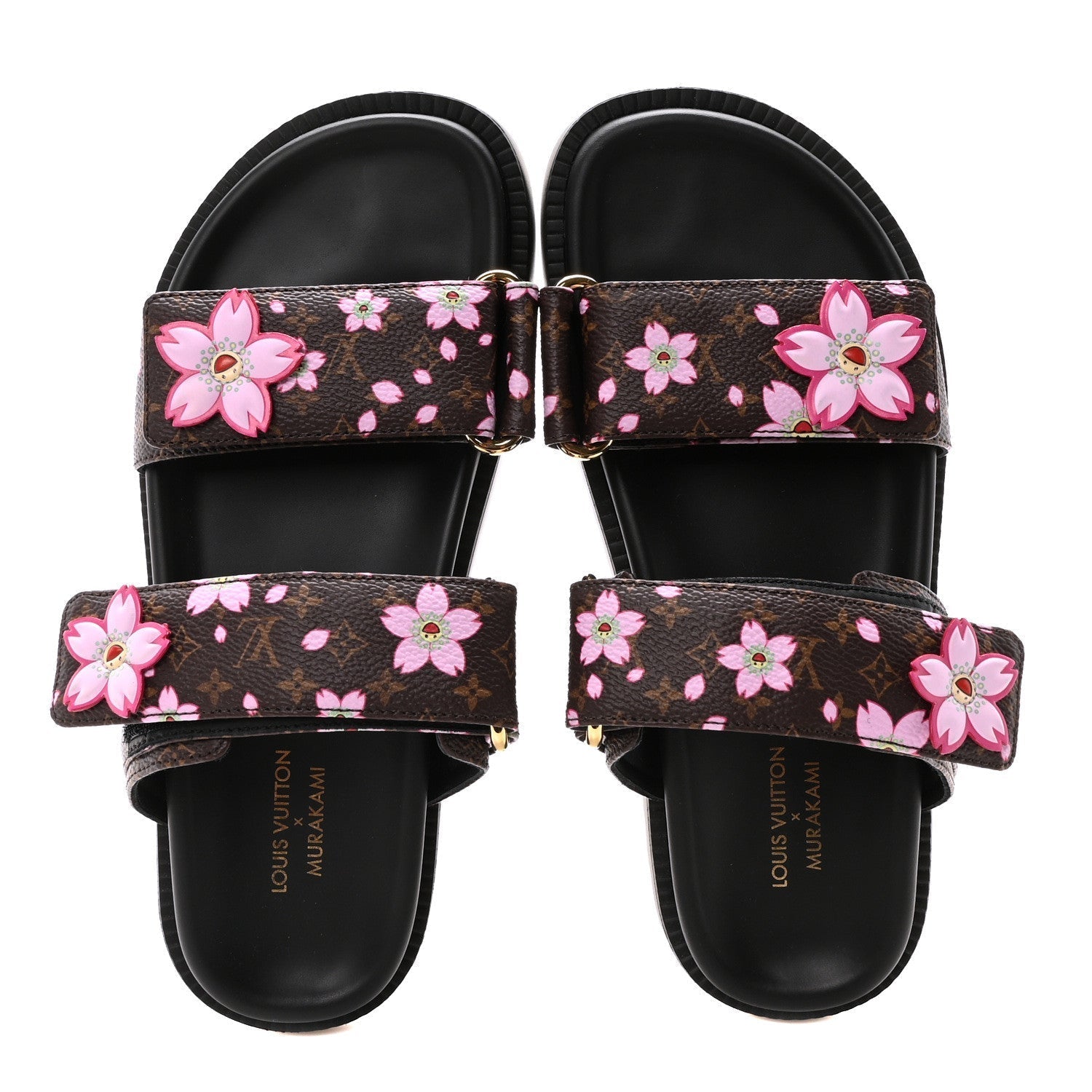 LV X TM MONOGRAM LV SUNSET FLAT COMFORT MULE SAKURA BROWN