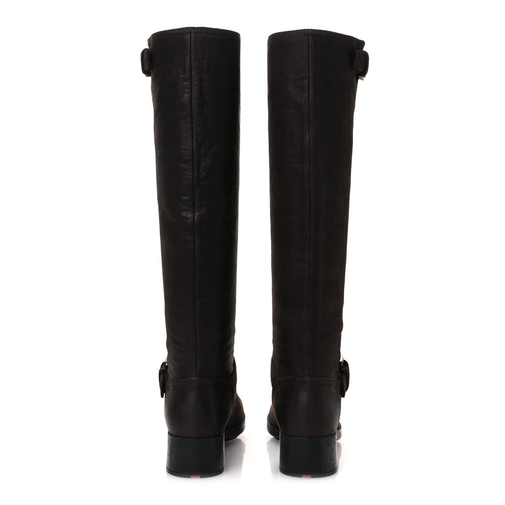 CAPRA ANTIC DONNA TALL RIDING BOOTS EBANO