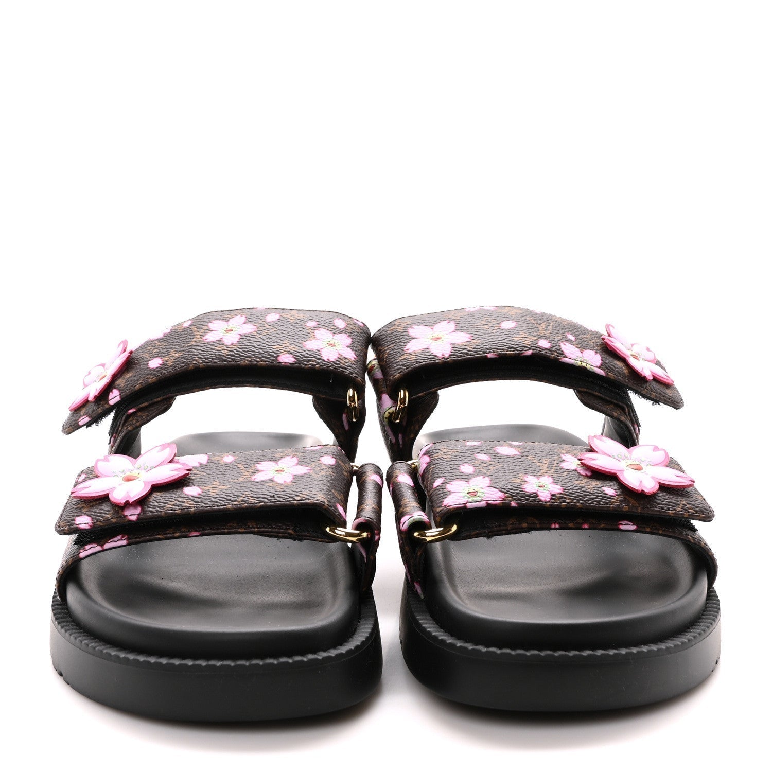 LV X TM MONOGRAM LV SUNSET FLAT COMFORT MULE SAKURA BROWN