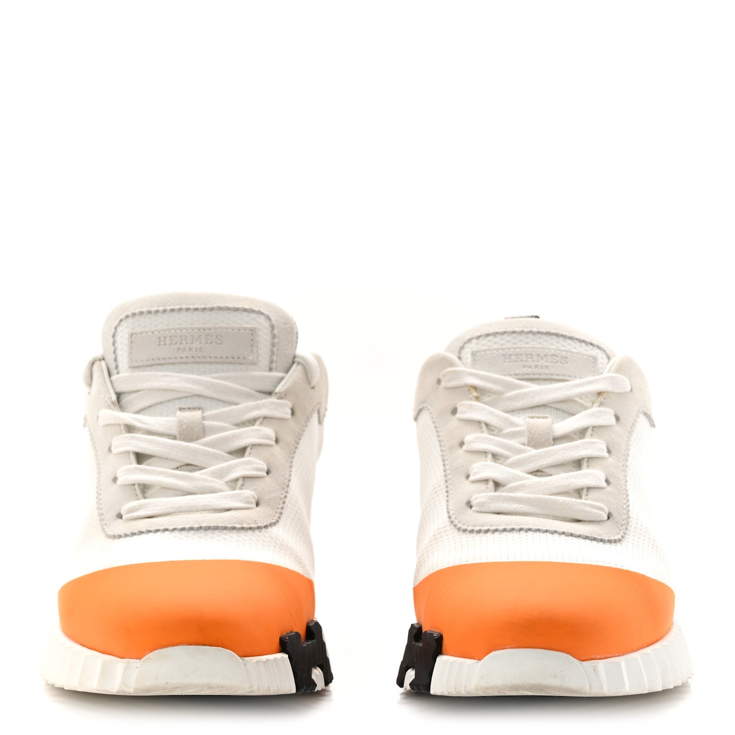 GRAPHIC MESH SUEDE GOATSKIN WOMENS BOUNCING SNEAKERS ORANGE MULTICOLOR