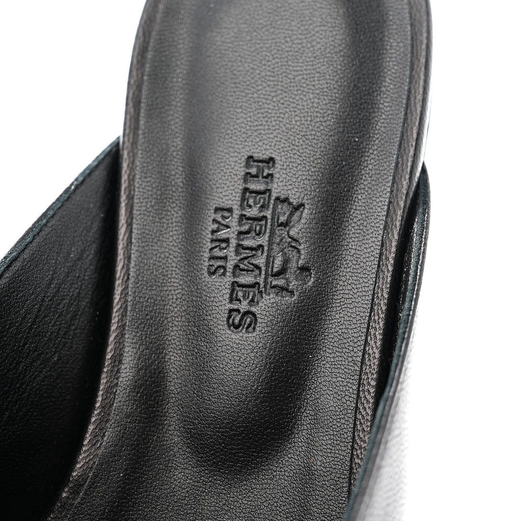 GOATSKIN OZ MULES BLACK
