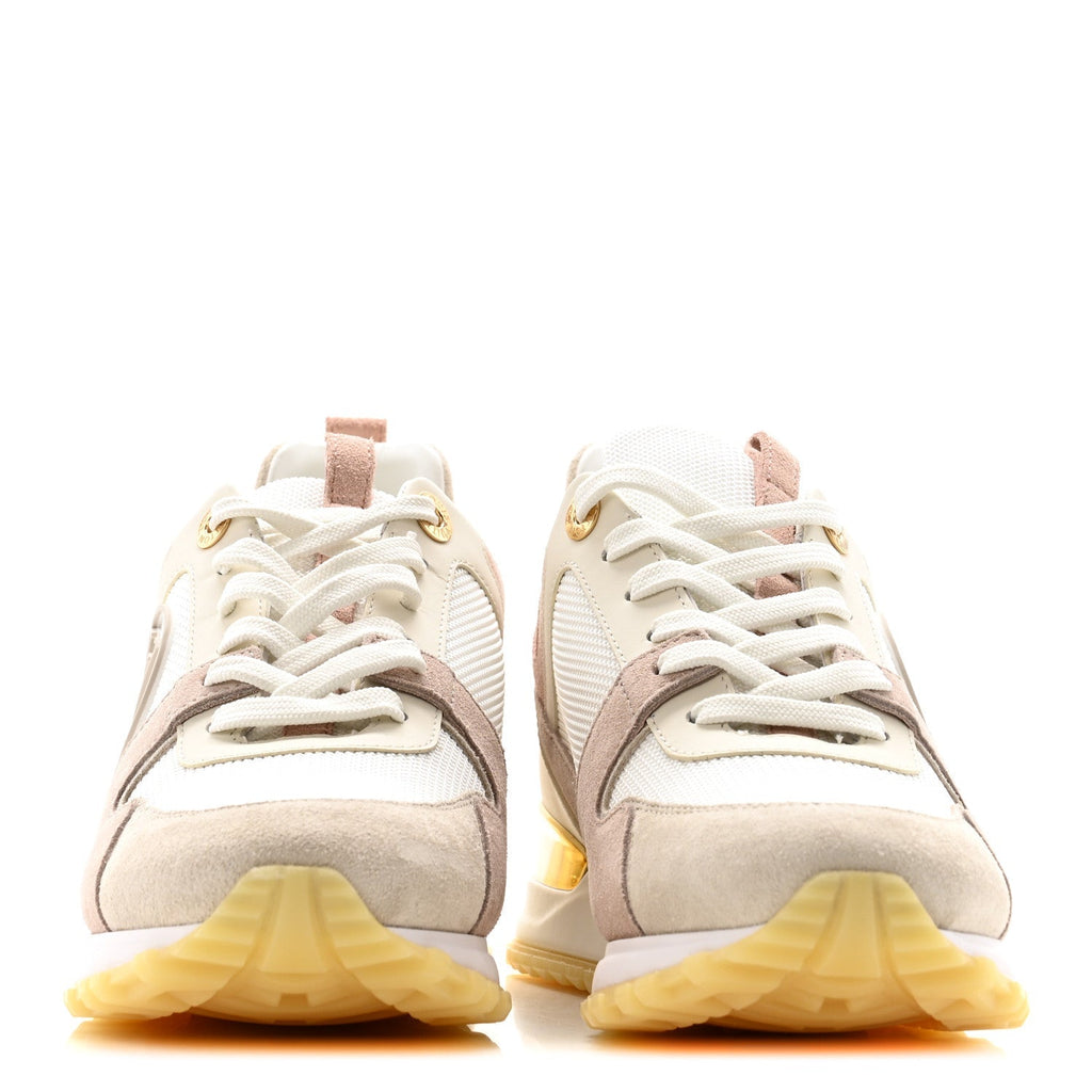 SUEDE MESH RUN AWAY SNEAKERS WHITE GREY