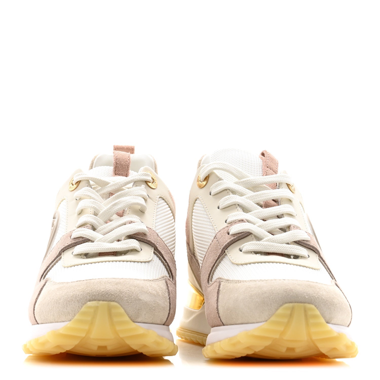 SUEDE MESH RUN AWAY SNEAKERS WHITE GREY