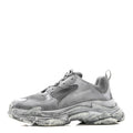 FABRIC MESH DYED MENS TRIPLE S SNEAKERS GREY